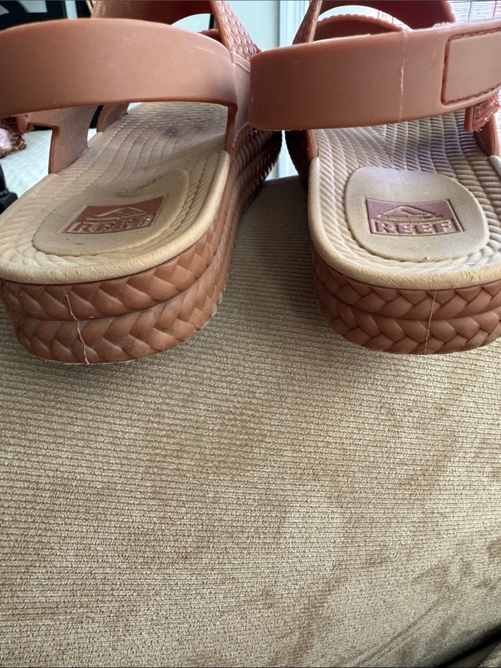 Reef Women's Rust/Brown Double-Strap Slingback Sandals - Picture 4 of 5